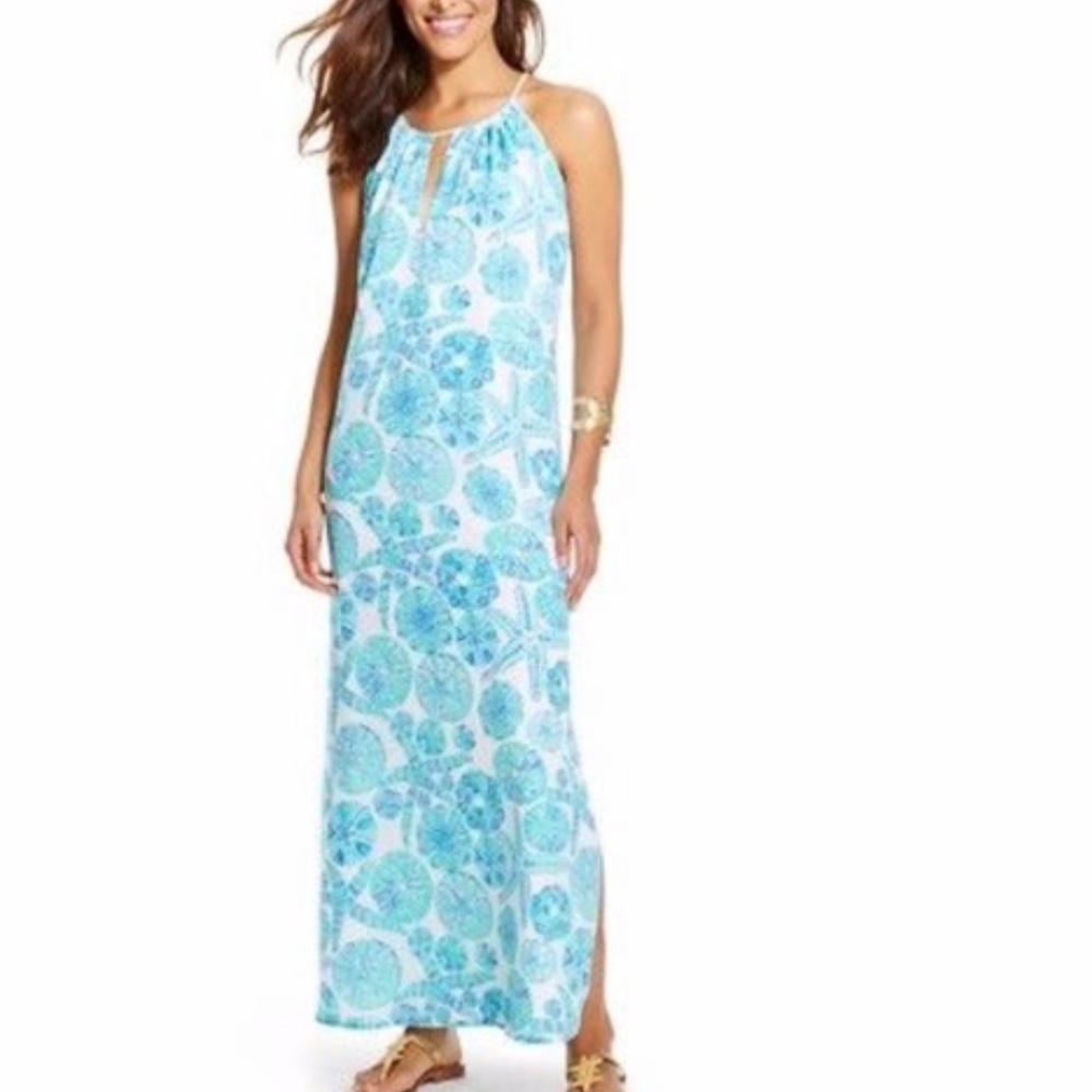 Lilly Pulitzer sea urchin maxi dress